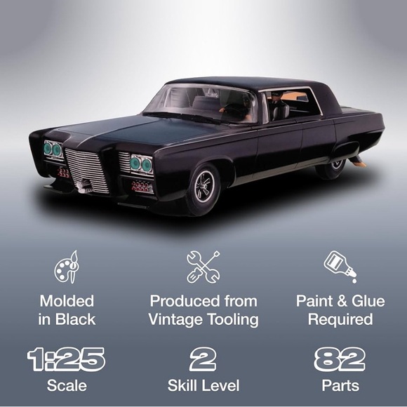 AMT Green Hornet Black Beauty 1:25 Scale Model Kit - Picture 6 of 6